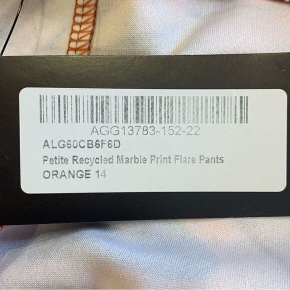 Nasty Gal Recycled Marble Print Flare Pants Size 10 - Picture 8 of 12